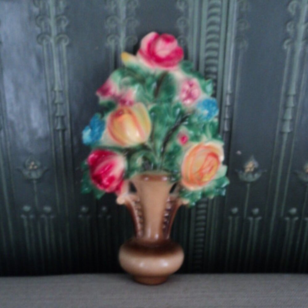 vintage chalkware kitchen plaque